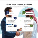 Dubai Free Zone vs Mainland business setup cost comparison in 2026