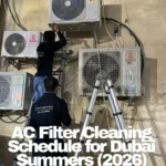 AC Filter Cleaning Schedule for Dubai Summers: Split vs Central Systems